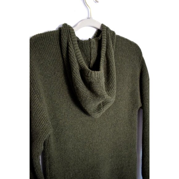 NWT Steve Madden Taylor Hoodie Sweater Dress in Olive Green Size Small - Picture 7 of 13